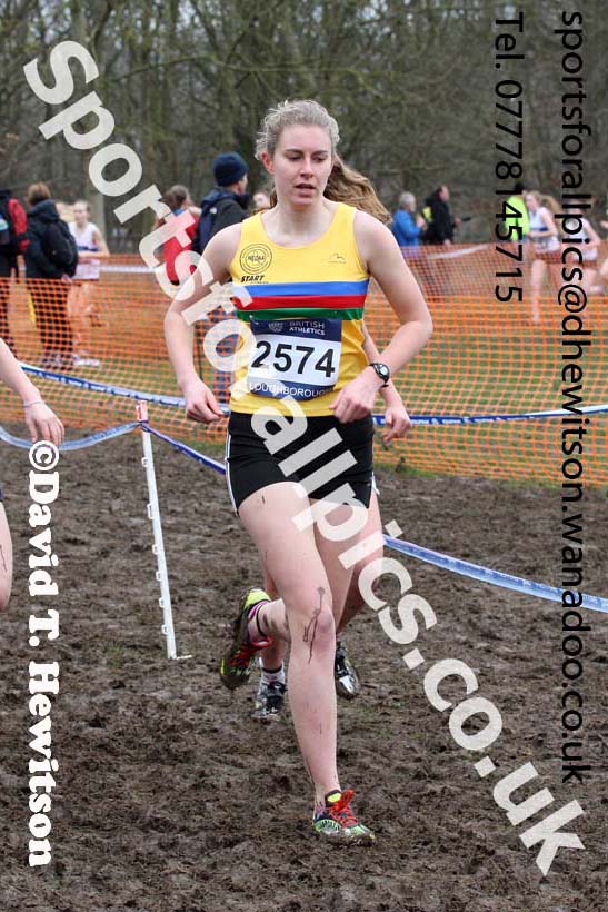 Womens under-20s Inter Counties Cross Country, Prestwold Hall, Loughborough. Photo: David T. Hewitson/Sports for All Pics